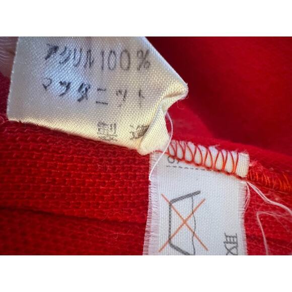 Isetan Japan Vintage Women’s Red & Navy Ric Rac Full Length Jacket - Picture 10 of 10